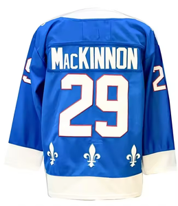 Camisetas de Hockey sobre Hielo Deportivas con Costuras Reforzadas de los Colorado Avalanche 2026 para Hombre, Números 29 (Nathan MacKinnon), 8 (Cale Makar), 92 (Gabriel Landeskog) y 19 (Sakic) - Product Image 4