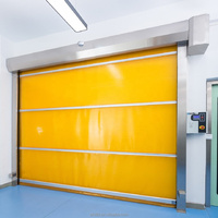 Porte rapide automatique en PVC avec résistance au vent, capteur de sécurité, structure économe en énergie pour zones propres, porte rapide en PVC