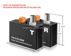 Sistema de Seguridad CCTV AHD/CVI/TVI/CVBS, Balun de Video Activo Coaxial de 1 Canal y 5MP, Convertidor BNC, Dispositivo Anti-interferencias de 800M - Product Image 5