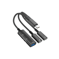 Adaptateur de charge pour casque Type C vers Type C 3,5 mm, lecteur de carte mémoire USB 5 en 1, câble dongle, adaptateur de transfert de données rapide