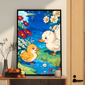 ตัวต่อจิ๊กซอว์การ์ตูนพิมพ์ลายตามสั่ง 1000 ชิ้น ทำจากไม้ กระดาษ พลาสติก มุมเหลี่ยม ของเล่นเสริมพัฒนาการสำหรับเด็กและผู้ใหญ่ ของขวัญ - Product Image 3