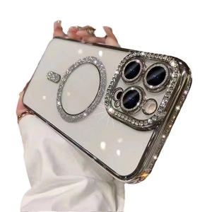 Custodia per telefono di lusso magnetica in TPU con glitter e protezione fotocamera per <span class=keywords><strong>iPhone</strong></span> 18 17 16 15 14 <span class=keywords><strong>13</strong></span> 12 11 Plus <span class=keywords><strong>Pro</strong></span> <span class=keywords><strong>Max</strong></span> - Product Image 6