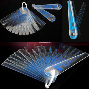 26 cái 0.02-4.0 mét (Đài Loan) độ dày Nhựa Feeler Đo Khoảng Cách Nhựa Phụ Đo Đo Công Cụ Với Tấm PVC - Product Image 2