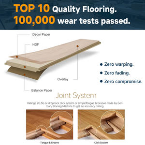 ריצוף למינציה מודרני 3 שכבות SPC מבריק ועמיד למים, התקנה קלה, מראה עץ, מערכת נעילה בלחיצה, מתאים לסלון - Product Image 5