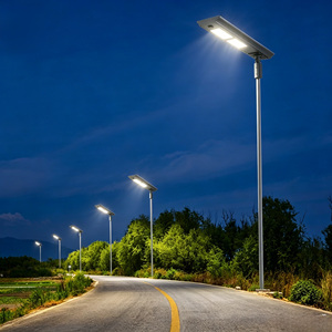Lampadaires solaires 100W IP65 les plus vendus, nouveaux, avec détection radar intégrée, télécommande intelligente, éclairage d'ingénierie - Product Image 2