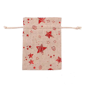 Sacs à cordon en toile de jute, petits sacs à maquillage à cordon, personnalisables par sublimation avec logo, sacs à bijoux, sacs à cordon en jute - Product Image 4