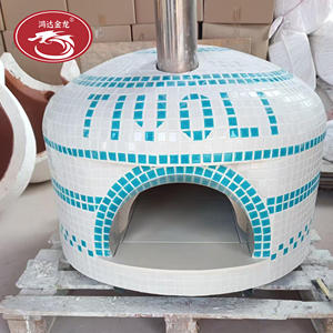 فرن بيتزا خارجي يعمل بالحطب للحدائق، فرن بيتزا خشبي محمول تجاري للخبز - Product Image 1