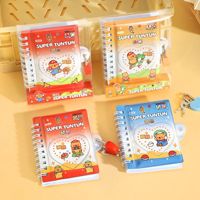 Cuaderno Espiral Bonito al por Mayor del Fabricante, Cuaderno Portátil con Candado de Dibujos Animados, Papelería para Estudiantes, Regalo Promocional, Cuaderno Espiral