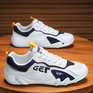 Baskets de sport blanches tendance pour hommes, respirantes en toile, chaussures de travail d'été avec doublure en maille, style coréen, polyvalentes, protection du travail - Product Image 3