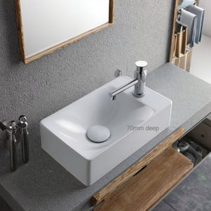 Vanidades <span class=keywords><strong>de</strong></span> <span class=keywords><strong>baño</strong></span> personalizadas Mini <span class=keywords><strong>lavabo</strong></span> <span class=keywords><strong>de</strong></span> pared <span class=keywords><strong>de</strong></span> cerámica ultraestrecho Pequeño apartamento Hotel <span class=keywords><strong>Baño</strong></span> Balcón Lavado <span class=keywords><strong>de</strong></span> cara - Product Image 4