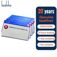 Porte-cartes vintage BOSHIHO en cuir PU léger, sans fermeture, cadeau unique pour les joueurs