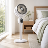 Ventilateur de circulation d'air de bureau avec télécommande, 4 vitesses, moteur sans balais, pour comptoir de cuisine et coin repas