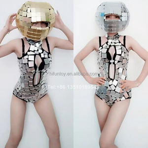 Traje <span class=keywords><strong>de</strong></span> Espejo con Casco <span class=keywords><strong>de</strong></span> Bola <span class=keywords><strong>de</strong></span> Cristal <span class=keywords><strong>para</strong></span> Mujer, Traje Plateado <span class=keywords><strong>de</strong></span> Espejo, Disfraz Acrílico <span class=keywords><strong>para</strong></span> Espectáculos, Talento, DJ, Discoteca, Fiesta <span class=keywords><strong>para</strong></span> Adultos - Product Image 4