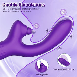 Vibromasseur anal à trois têtes 2025, vibromasseur suceur, perles anales, vibromasseur lapin vibrant pour femmes - Product Image 4