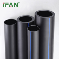 IFAN pas cher prix 20-110mm ferme Irrigation Poly noir plastique Tube d'eau rouleau HDPE polyéthylène tuyau PE tuyau HDPE tuyau