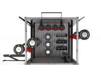 Conteneur en acier pour salle de sport à domicile ou centre de fitness, design moderne, respirant, toutes tailles personnalisables, pour entraînement intensif