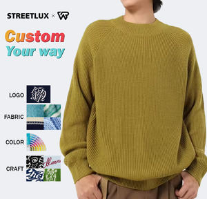 Wholesale Custom Logo ODM&OEM High Quality <b>Crewneck</b> Men's Casual <b>Sweater</b> Pullover <b>Sweater</b> for Men - Product Image 1