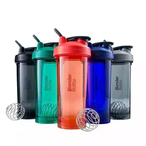 500Ml Pp Groothandel Buitensport Doorzichtige Plastic Shaker Cup Gepersonaliseerde Proteïne Shaker Fles Voor Eiwitmixen