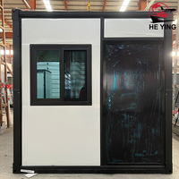 Petite villa modulaire de luxe à 2 étages avec chambre à coucher préfabriquée Mini maison pliable en acier prête à l'emploi pour le magasin