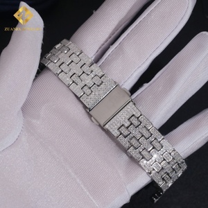 Joyería de Moda, Plata 925, Joyería Fina, Estilo Hip Hop, Correa de Reloj con Diamantes Moissanite - Product Image 5