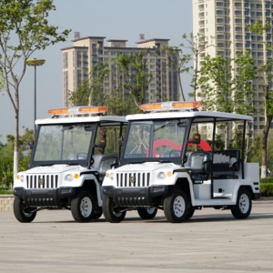 5 chỗ ngồi tuần tra điện <span class=keywords><strong>Buggy</strong></span> đóng cửa Golf giỏ hàng an ninh Tính năng 48V pin câu lạc bộ xe EEC chứng nhận Pick-up cho tham quan - Product Image 6