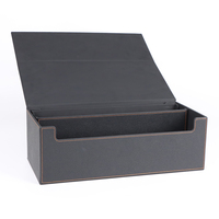 Boîte à cartes de jeu à chargement par le haut grande capacité 600+ cartes en cuir PU, support personnalisé pour cartes de jeu, boîte élégante pour 600+ cartes de jeu