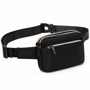 Wholesale Crossbody Nylon Fanny Pack Mini Sport Chest Bag Phone <b>Pouch</b> Custom Zipper Waist Belt Bag for Women - Product Image 1