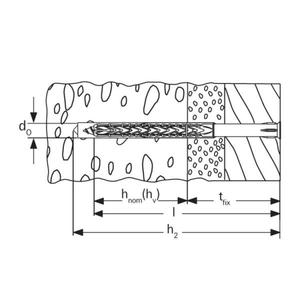 Fischer-522711กรอบปลั๊กไนล่อนยึดกับ Torx แบน countersunk หัวสกรูสแตนเลส sxrl T จุดยึด A4 - Product Image 4