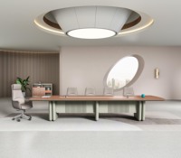 Mesa de Conferencias Serie Zhibo 5m ZB-21, Muebles de Oficina Modernos OEM/ODM, Tamaño, Color y Logotipo Personalizables