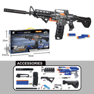 M416 완전 자동 소총 어린이를위한 부드러운 총알 공기총 슈팅 게임 소년을위한 플라스틱 부드러운 치킨 먹는 총 - Product Image 3