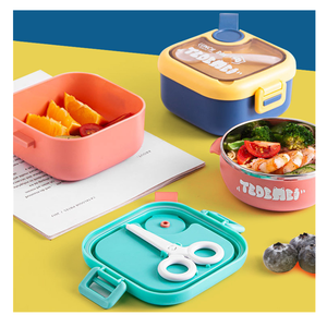 W45-contenedor de alimentos para niños, caja Bento de acero inoxidable para microondas, tazón para bebé, vajilla portátil, juego de fiambrera - Product Image 6