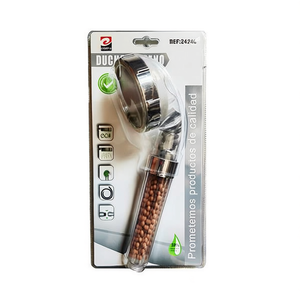 Soffione doccia a ioni negativi Erpsl di grandi dimensioni con perline filtranti per il bagno - Product Image 1