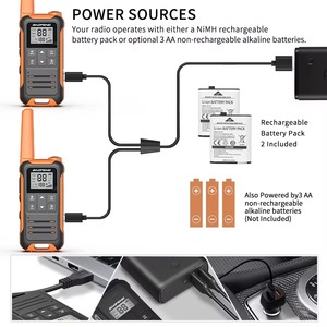 Los Más Vendidos, 2 <span class=keywords><strong>Walkie</strong></span> Talkies Baofeng F22 sin Licencia FRS, NOAA 22CH 2W, Linterna Tipo C, Radio Bidireccional para Exteriores - Product Image 4