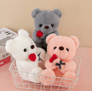 Gül sevgililer günü kucaklama yastık ile yüksek kalite oyuncak ayı peluş oyuncak; Stres giderici düğün vesilesiyle için örgü astar - Product Image 3