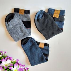 Calcetines para hombre, calcetines para personas mayores, calcetines casuales a media pantorrilla, calcetines a rayas multicolor para hombre, calcetines al por mayor de 1 yuan, 2 yuan. - Product Image 4