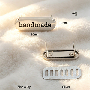Customized Metal Brand <b>Name</b> <b>Labels</b> Sewing Metal Logo Badges Personalized Private Tags for Jeans, Bags & Clothing - Product Image 3