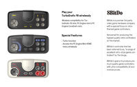 8bitdo PCE Core 2.4G manette de jeu sans fil pour Mini TurboGrafx-16 Mini PC moteur CoreGrafx manettes de jeu PC moteur Mini contrôleur de jeu