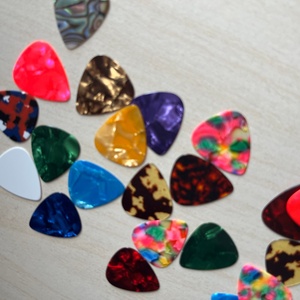 Médiators de <span class=keywords><strong>guitare</strong></span> en celluloid vierges, épaisseurs 0.46, 0.71, 0.96, 1.2mm, personnalisables, fins, moyens ou épais - Product Image 2