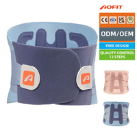Aofit Respirant Mesh Design Réglable Tricoté Ceinture de Soutien Lombaire Ceinture de Soutien de Taille