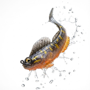 เหยื่อปลอมแบบนิ่มเรืองแสงในที่มืด 7-20 กรัม รูปทรง T-Tail สำหรับตกปลาบนผิวน้ำ พร้อมตะขอ สำหรับตกปลาในน้ำจืดและน้ำเค็ม เช่น ปลาบาส ปลาเทราต์ - Product Image 5