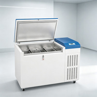 Congélateur coffre ultra-basse température 232L, format compact, quatre roues pivotantes pour le stockage en laboratoire universitaire