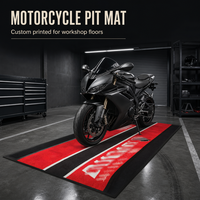 Tapis de sol anti-dérapant personnalisé pour vélo Tapis de sol de garage Tapis de moto de stationnement en caoutchouc avec logo