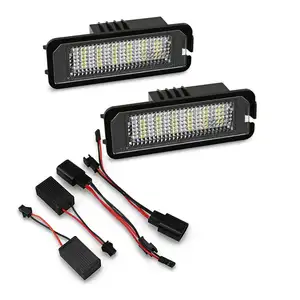 Luz de led para placa de licença, para modelos bmw 5 series e60 e39 e61 e70 e71 e72 e82 e84 e88 e90 e91 e92 e93 12v 6000k peças de xenon 12v