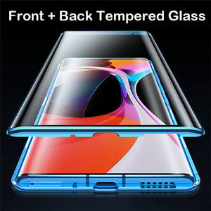 Doppia Faccia di Vetro 360 Pieno Della Copertura Magnetica di Protezione In Metallo Accessori Cassa Del Telefono Mobile Per Xiaomi <span class=keywords><strong>Redmi</strong></span> Nota <span class=keywords><strong>9</strong></span> Pro Max - Product Image 2