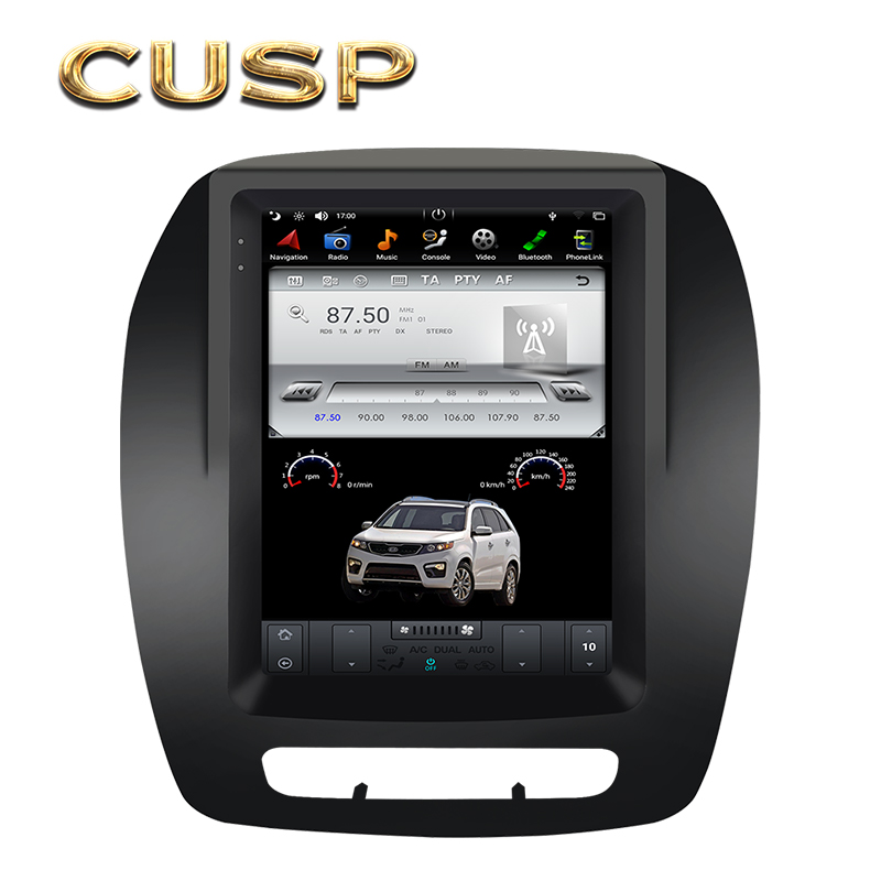 Вертикальный экран 10,4 дюйма для KIA Sorento 2013- GPS CUSP 4G64G Автомобильная Мультимедийная навигация автомобильное стерео Android радио Play AI Box