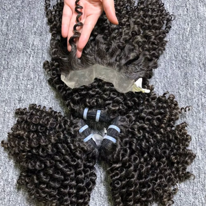 Extensions de cheveux humains brésiliens de qualité supérieure, noires naturelles, ondulées lâches, bouclées, vierges, Remy, cheveux vietnamiens, mèches - Product Image 2