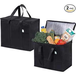 Sac isotherme réutilisable pour courses, sac isotherme non tissé pour le transport de nourriture, sac à lunch isotherme - Product Image 2