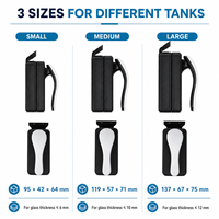 Nettoyeur magnétique pour aquarium, atteint chaque coin, double face, anti-affaissement, outil de nettoyage du verre, OEM/ODM, écologique