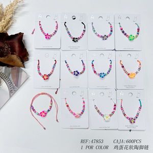 Cavigliere Morbide con Fiori in Ceramica, 600 Pezzi per Colore, Gioielli alla Moda per Donne e Ragazze - Product Image 2