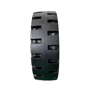 Pneus pour engins de chantier 17.5-25L-5, pneus pleins à bande de roulement pour chariots élévateurs et chargeuses, résistance à l'usure améliorée - Product Image 1